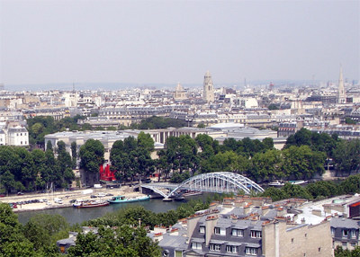 View from the Eiffel Tower/Passerelle Debilly