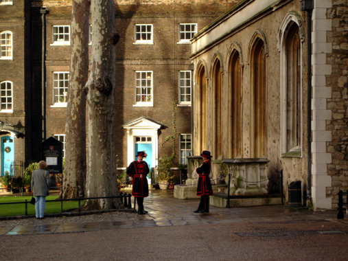 Beefeaters outside of St Peter ad Vincula